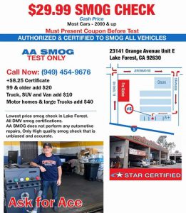 AA Smog Test Only Lake-Forest smog-check-coupons